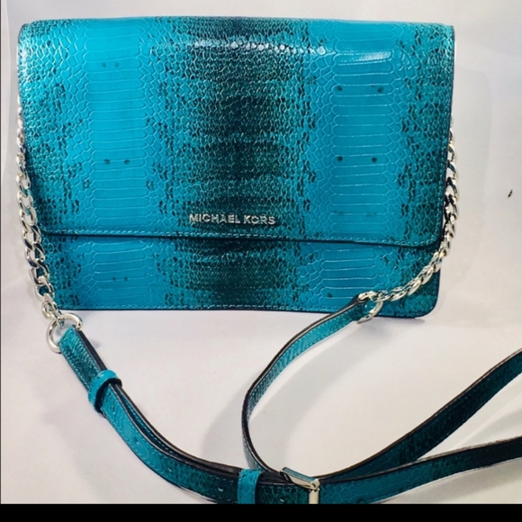 Michael Kors Embossed Leather Crossbody Bag - Picture 4 of 5